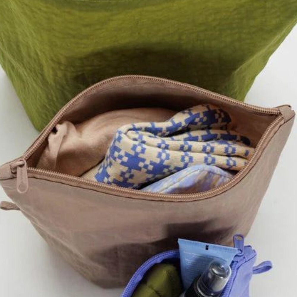 NWOT Baggu Go Pouch Medium - Taupe (Nettle) - Picture 3 of 6